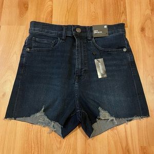 NWT Express Super High Rise Shortie Shorts- 4